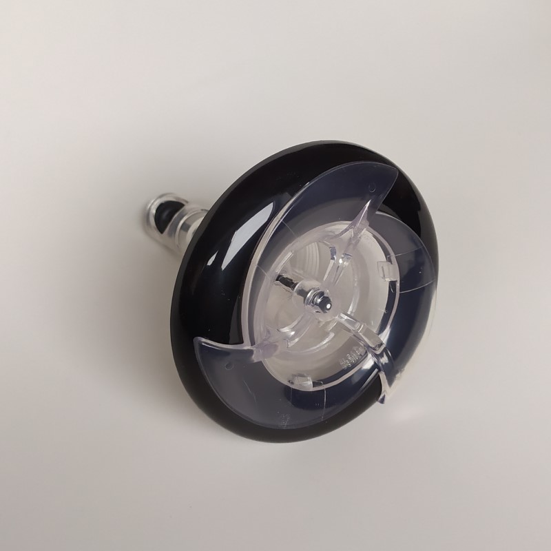 Hydromasážní tryska malá - černo - průhledná