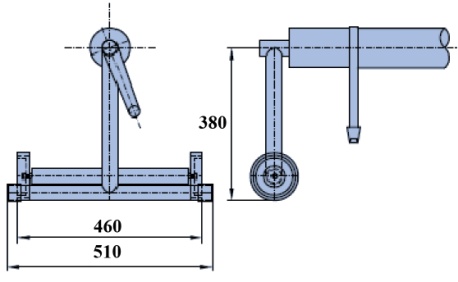 Naviják bublinkové fólie pojízdný
