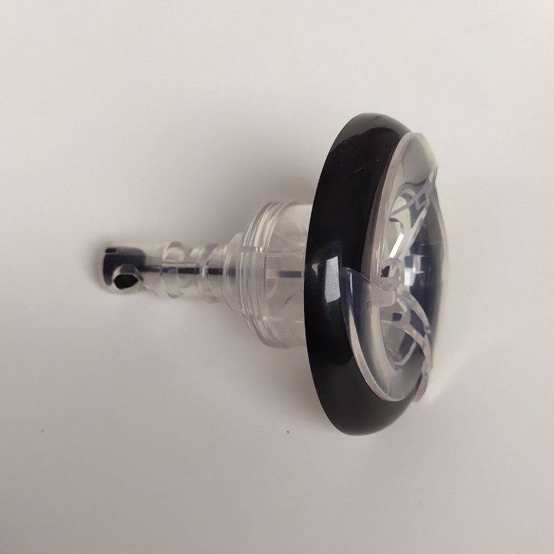 Hydromasážní tryska malá - černo - průhledná