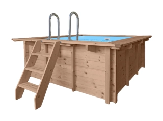 Relaxační dřevěný bazén s ohřevem